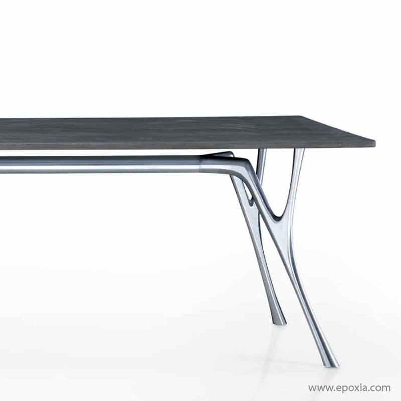 Table de réunion en verre collection Pegaso - Epoxia mobilier